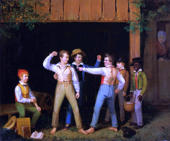  William Sidney Mount School Boys Quarreling - Canvas Art Print