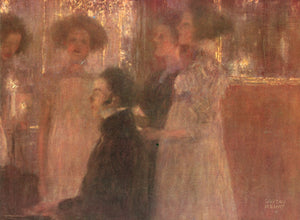  Gustav Klimt Schubert at the Piano - Canvas Art Print