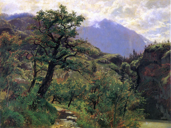  William Stanley Haseltine Schwyz near Brunnen - Canvas Art Print