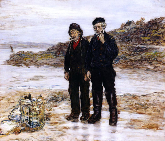  Jean-Francois Raffaelli Scottish Fishermen - Canvas Art Print