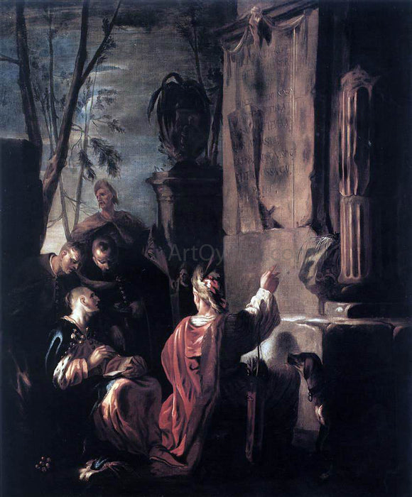  Johann Heinrich Schonfeld Scythians at the Tomb of Ovid - Canvas Art Print