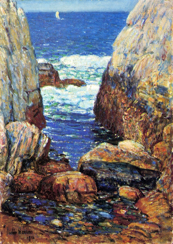  Frederick Childe Hassam Sea and Rocks, Appledore, Isles of Shoals - Canvas Art Print