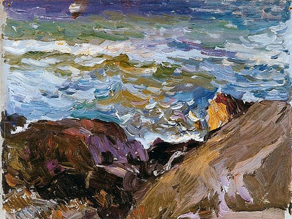 Joaquin Sorolla Y Bastida Sea at Ibiza - Canvas Art Print