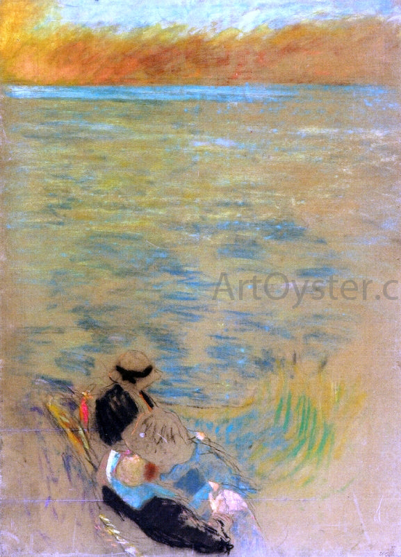  Edouard Vuillard Sea at Sunset, Women on the Shore - Canvas Art Print