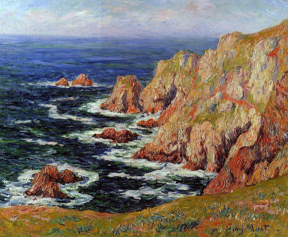  Henri Moret Sea Coast - Canvas Art Print