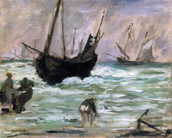  Edouard Manet A Seascape - Canvas Art Print