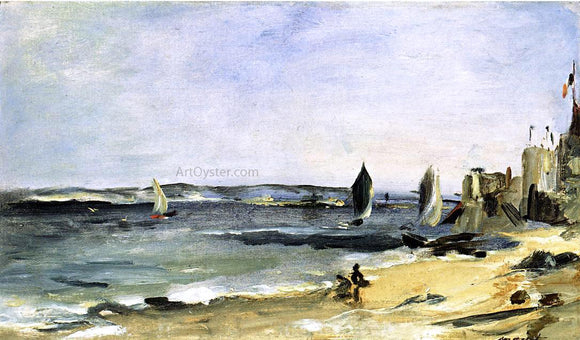  Edouard Manet Seascape at Arcachon (also known as Arcachon, Beautiful Weather) - Canvas Art Print