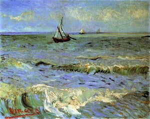  Vincent Van Gogh Seascape at Saintes-Maries - Canvas Art Print