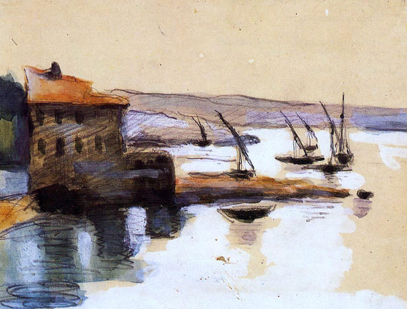  Paul Cezanne Seascape - Canvas Art Print