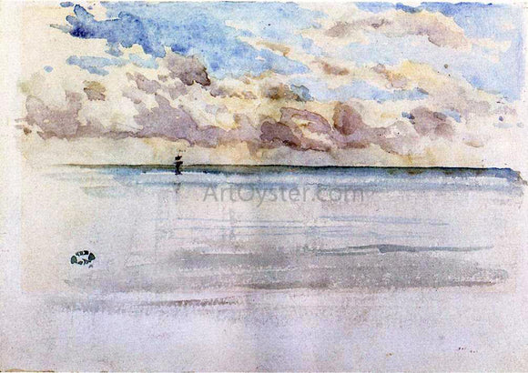  James McNeill Whistler Seascape, Dieppe - Canvas Art Print