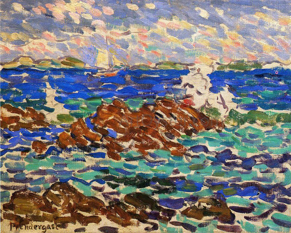  Maurice Prendergast Seascape - Canvas Art Print