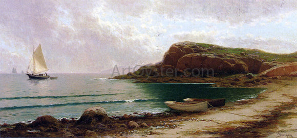  Alfred Thompson Bricher Seascape with Dories and Sailboats - Canvas Art Print