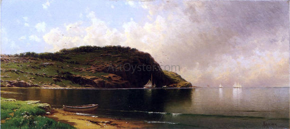  Alfred Thompson Bricher Seascape with Dory and Sailboats - Canvas Art Print