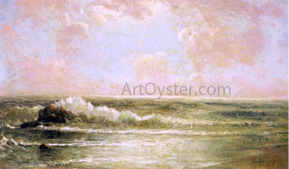  Julian Onderdonk Seascape with Pines and Overhanging Clouds - Canvas Art Print