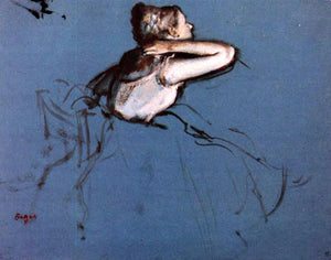  Edgar Degas Seated Dancer in Profile - Canvas Art Print