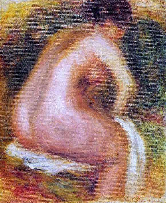  Pierre Auguste Renoir Seated Female Nude - Canvas Art Print