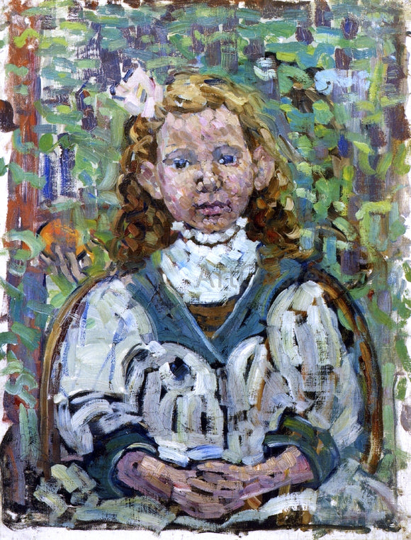  Maurice Prendergast Seated Girl - Canvas Art Print