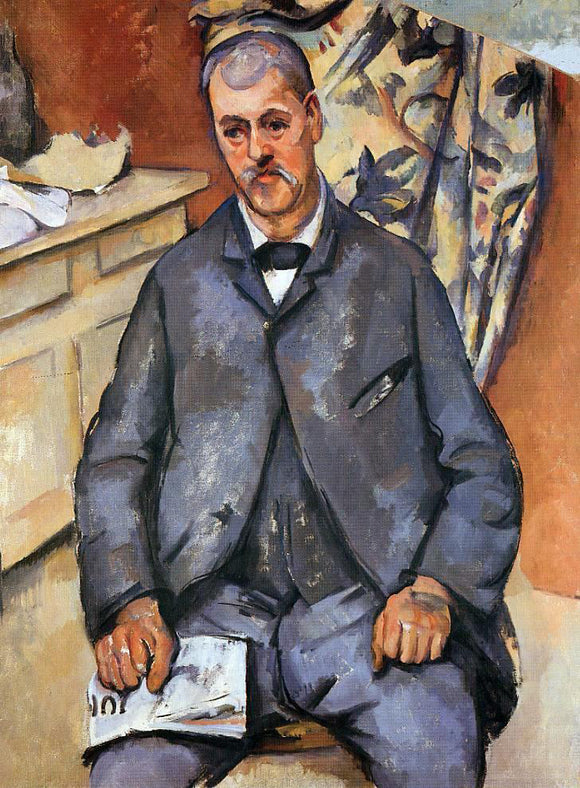  Paul Cezanne A Seated Man - Canvas Art Print