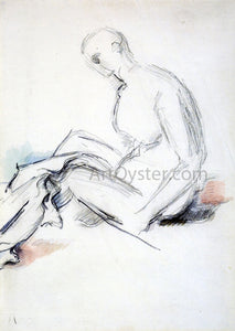  Paul Cezanne Seated Nude (also known as Ishmael) - Canvas Art Print