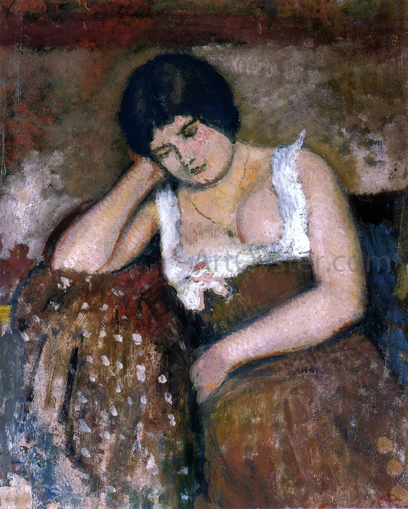  Georges Lemmen Seated Woman - Canvas Art Print