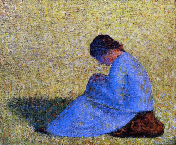  Georges Seurat Seated Woman - Canvas Art Print