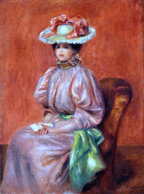  Pierre Auguste Renoir Seated Woman - Canvas Art Print