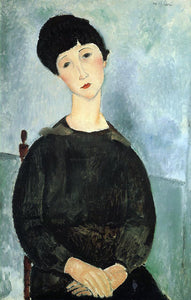  Amedeo Modigliani Seated Young Woman - Canvas Art Print