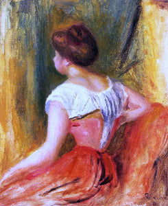 Pierre Auguste Renoir Seated Young Woman - Canvas Art Print