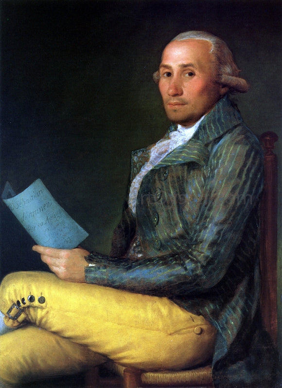  Francisco Jose de Goya Y Lucientes Sebastian Martinez - Canvas Art Print