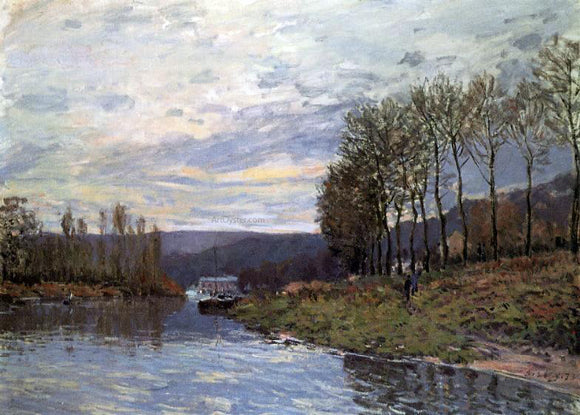  Alfred Sisley Seine at Bougival - Canvas Art Print