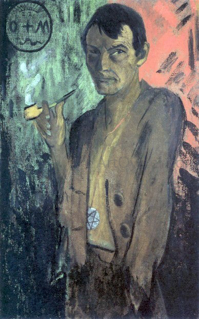  Otto Mueller Selbstbildnis mit Pentagramm - Canvas Art Print