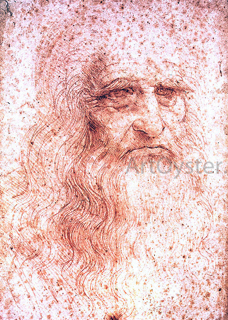  Leonardo Da Vinci Self Portrait - Canvas Art Print