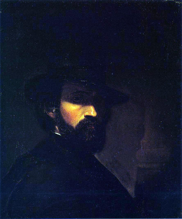 George Hetzel Self Portrait - Canvas Art Print