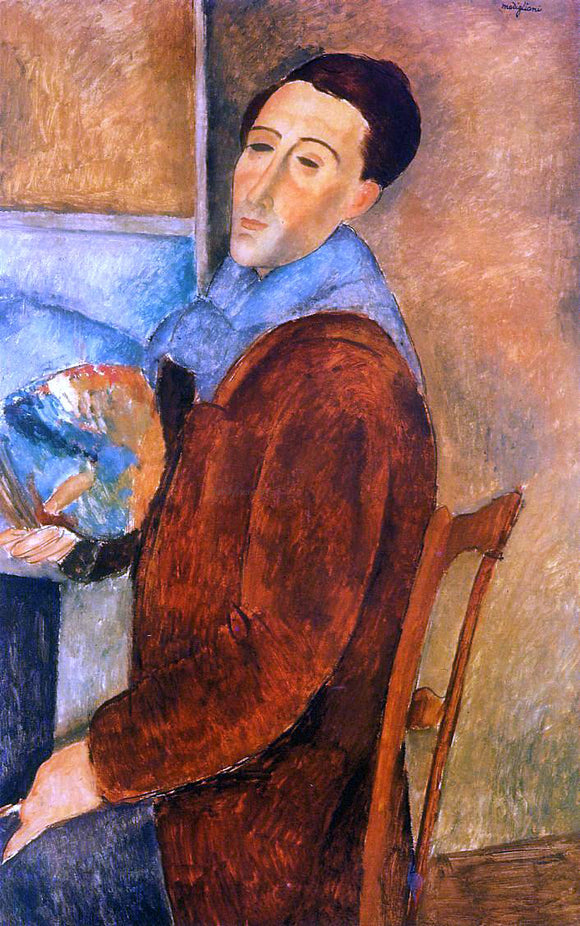  Amedeo Modigliani Self Portrait - Canvas Art Print
