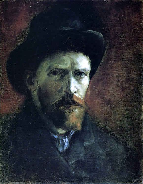  Vincent Van Gogh Self Portrait in a Dark Felt Hat - Canvas Art Print