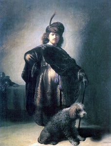  Rembrandt Van Rijn Self Portrait in Oriental Attire - Canvas Art Print