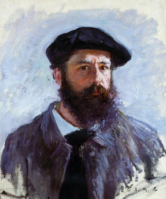  Claude Oscar Monet Self Portrait with a Beret - Canvas Art Print