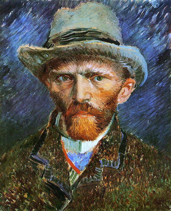  Vincent Van Gogh Self Portrait with a Grey Felt Hat - Canvas Art Print