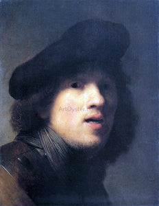  Rembrandt Van Rijn Self Portrait with Gorget and Beret - Canvas Art Print