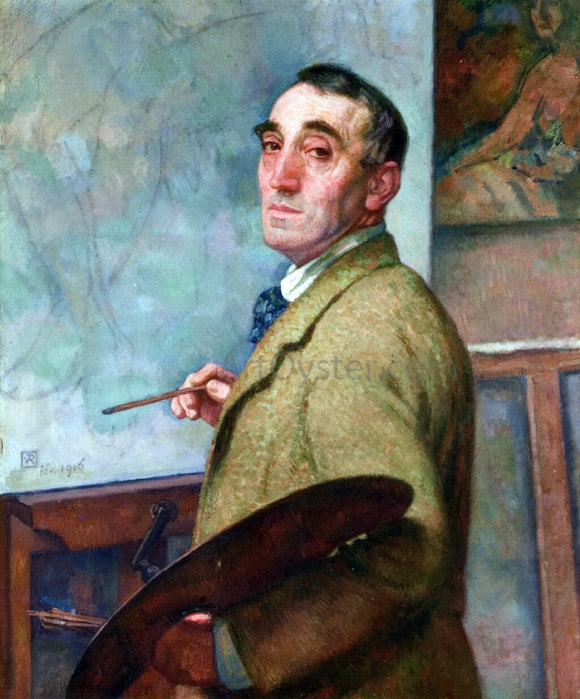  Theo Van Rysselberghe Self Portrait with Palette - Canvas Art Print