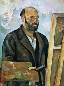  Paul Cezanne Self Portrait with Palette - Canvas Art Print