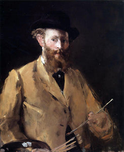  Edouard Manet Self Portrait with Palette - Canvas Art Print