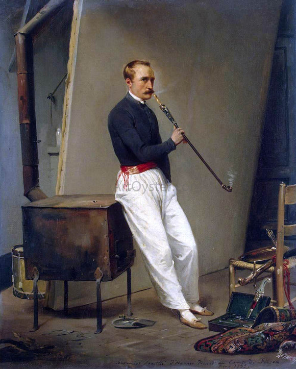  Horace Vernet Self-Portrait - Canvas Art Print