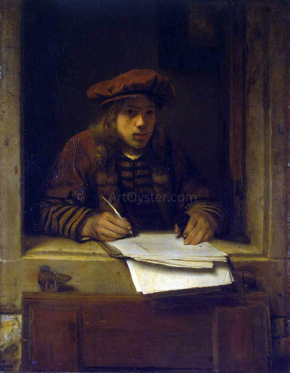  Samuel Van Hoogstraten Self-Portrait - Canvas Art Print