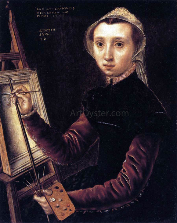  Catharina Van Hemessen Self-Portrait - Canvas Art Print