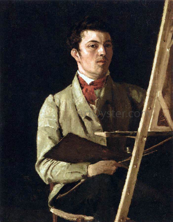  Jean-Baptiste-Camille Corot Self-Portrait - Canvas Art Print