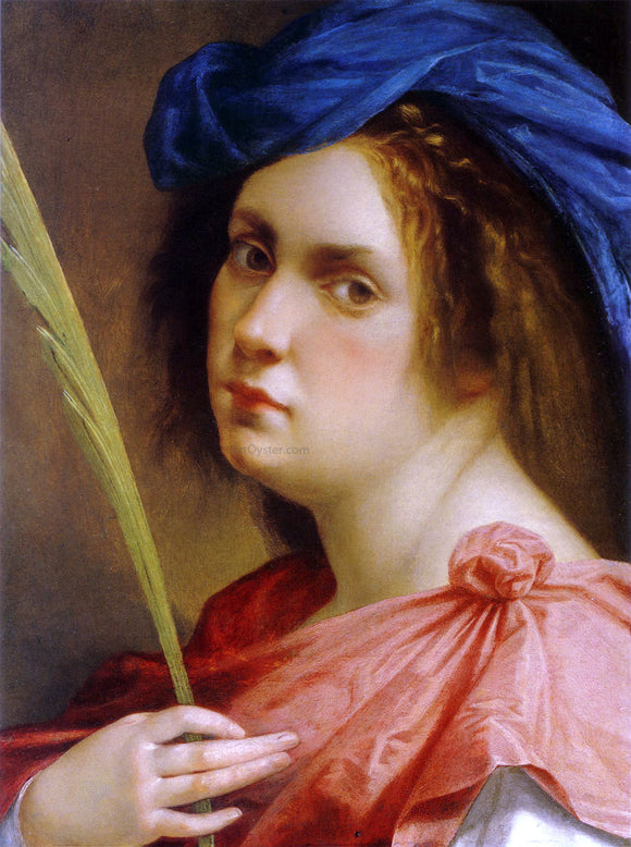  Artemisia Gentileschi Self-Portrait as a Female Martyr (also known as Female Martyr) - Canvas Art Print