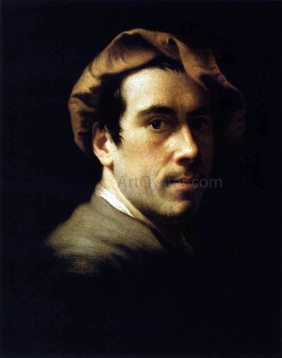  Christian Seybold Self-Portrait as a Young Man - Canvas Art Print