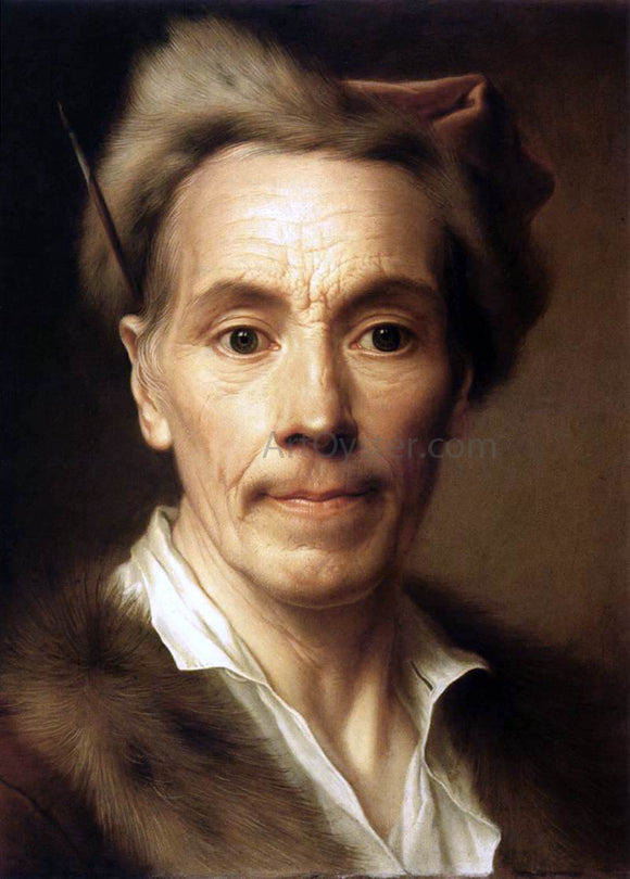  Christian Seybold Self-Portrait as an Old Man - Canvas Art Print