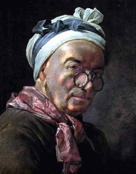  Jean-Baptiste-Simeon Chardin Self-Portrait - Canvas Art Print